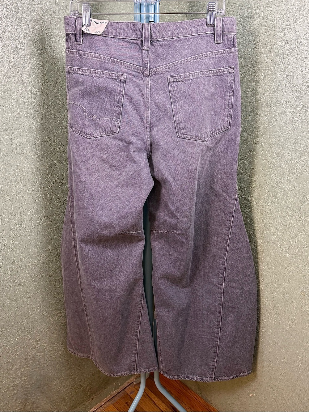 We The Free Grey Wide-Leg Flare Jeans - Picture 4 of 11